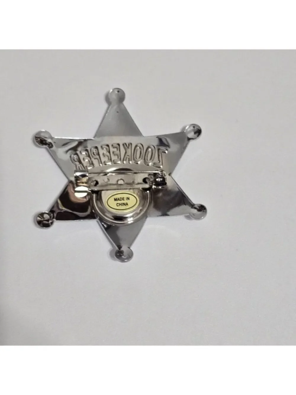 Zookeeper Naples Florida Six-Point Star Badge Souvenir Pin Alligator Giraffe